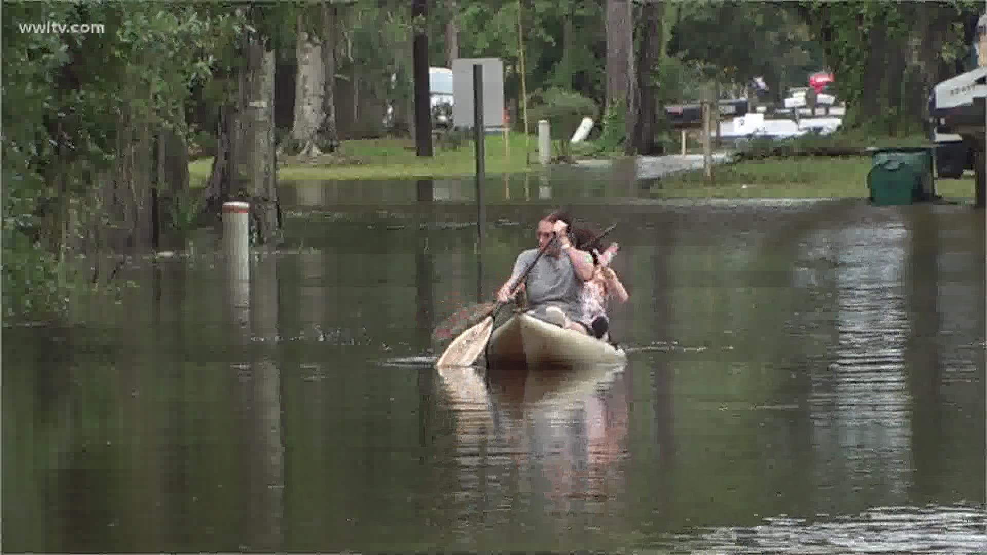 Residents of the Slidell neighborhood were surprised by how high water rose during Tropical Storm Cristobal.
