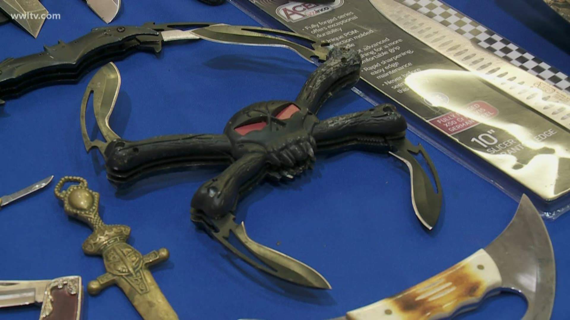 The TSA says 59 guns were stopped by officers at Louis Armstrong New Orleans International Airport last year.