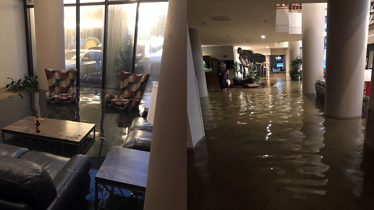 5 from New Orleans stuck in Texas hotel flooded by Imelda wwltv