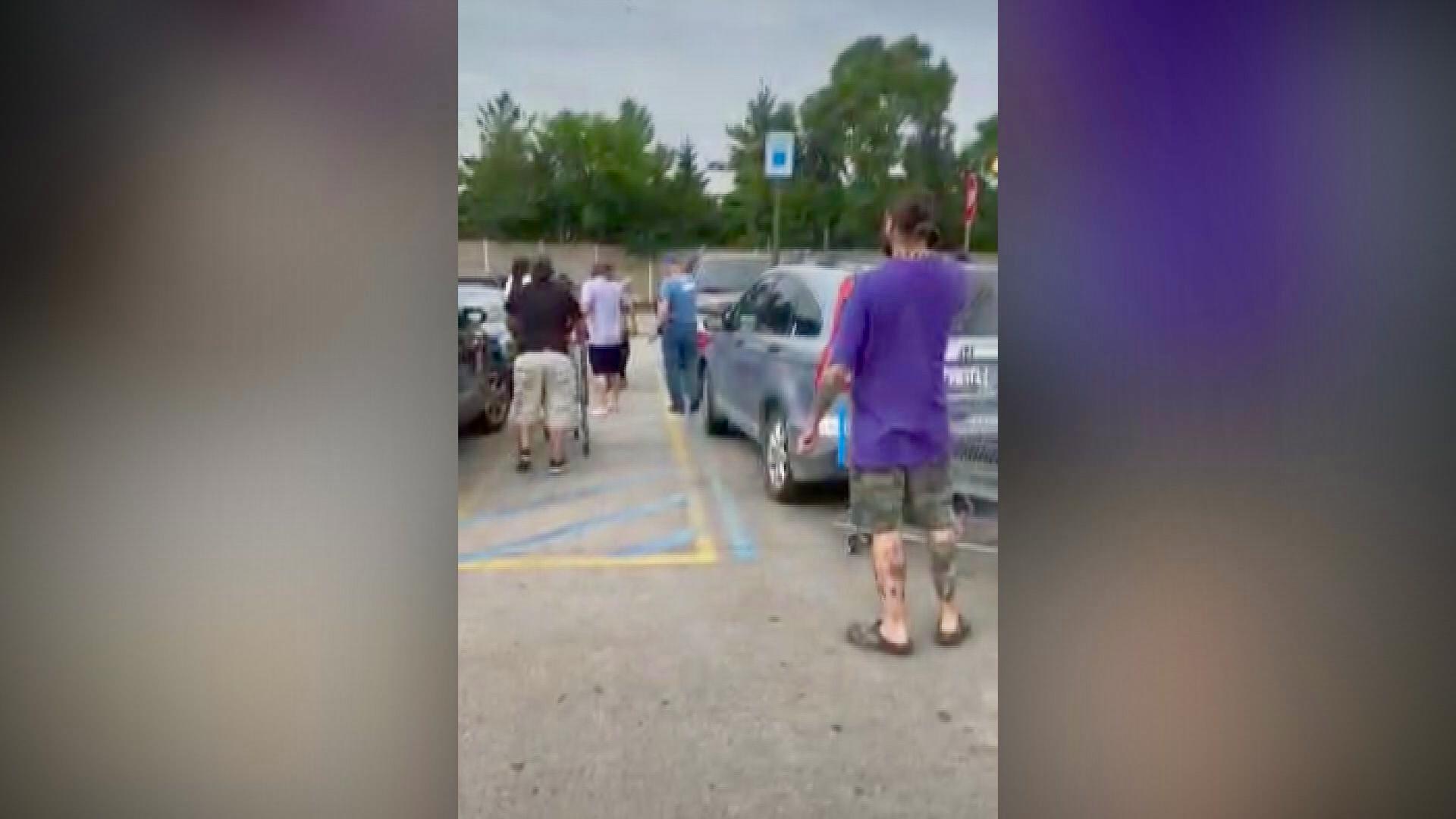 At least 11 people were stabbed at a Walmart in Traverse City on Saturday — with six in critical condition. Video Credit - Ed Kolakowski